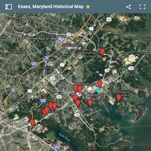 Essex, Maryland Historical Map