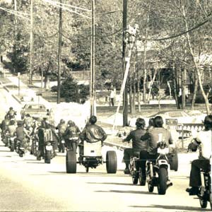 Motorcycle Funeral Procession, 1975