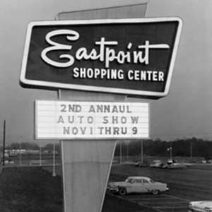 Eastpoint Shopping Center sign, 1950s?