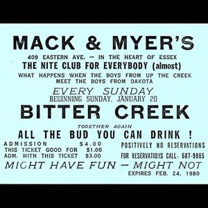 Mack & Myer’s Ticket Stub, 1980